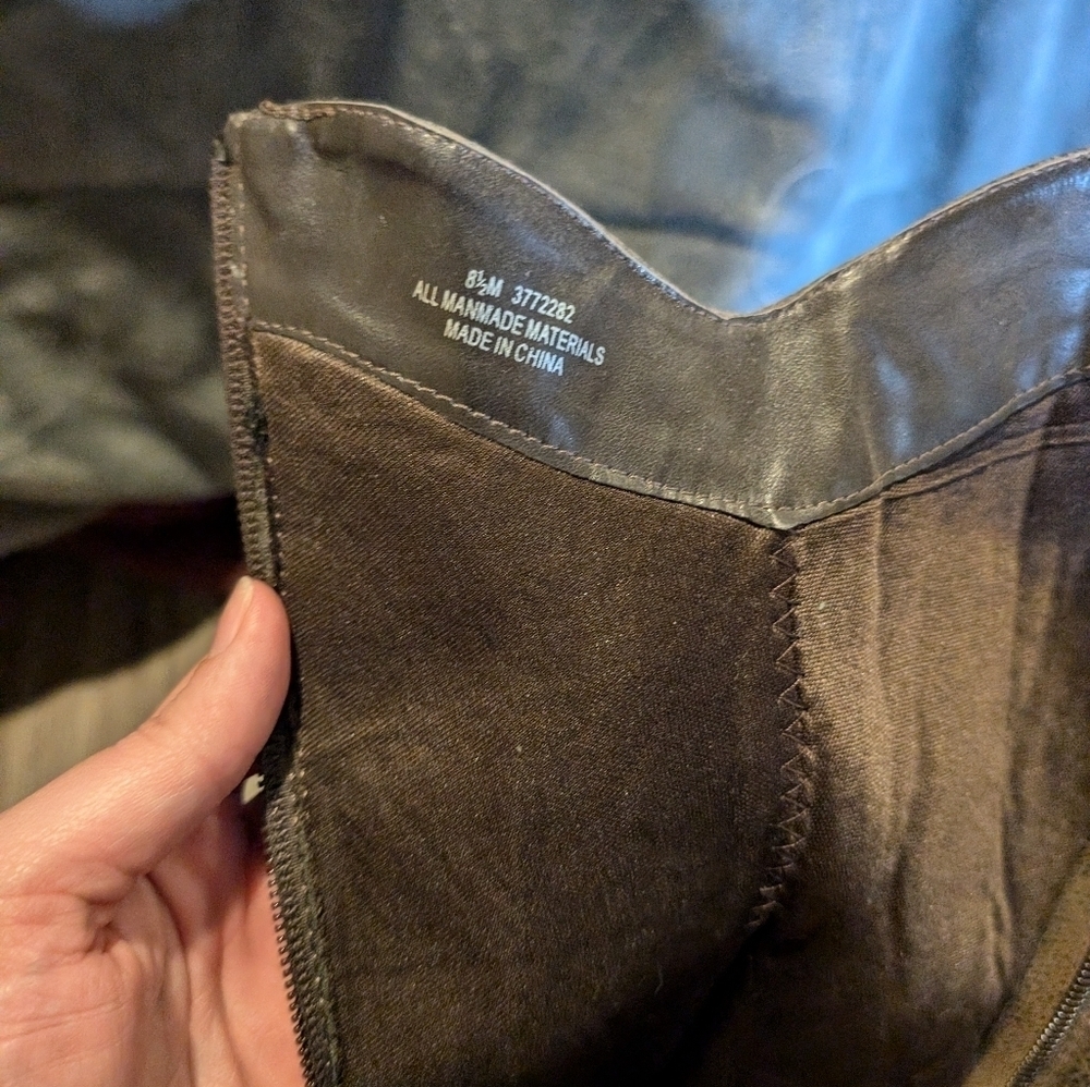 Chocolate Brown Fall Boots Sz8.5 - Picture 3 of 3